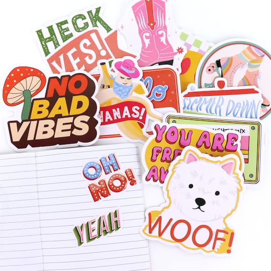 Vinyl Diecut Sayings & Phrases Sticker Set by Recollections™
